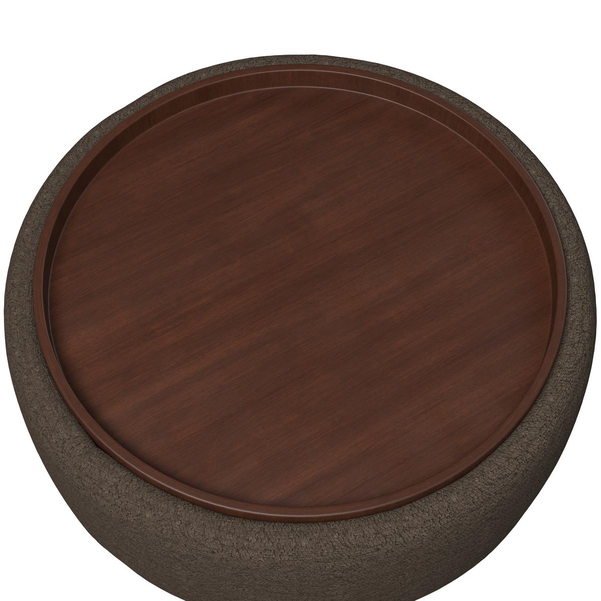 Wohnlandschaft Kira Chenille Braun - Schwarz/Braun, MODERN, Holz/Textil (410/71/108cm) - Bessagi Home