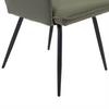 STOL MED ARMSTÖD NOVA - grön/svart, Modern, metall/textil (63/88/63cm) - Mömax