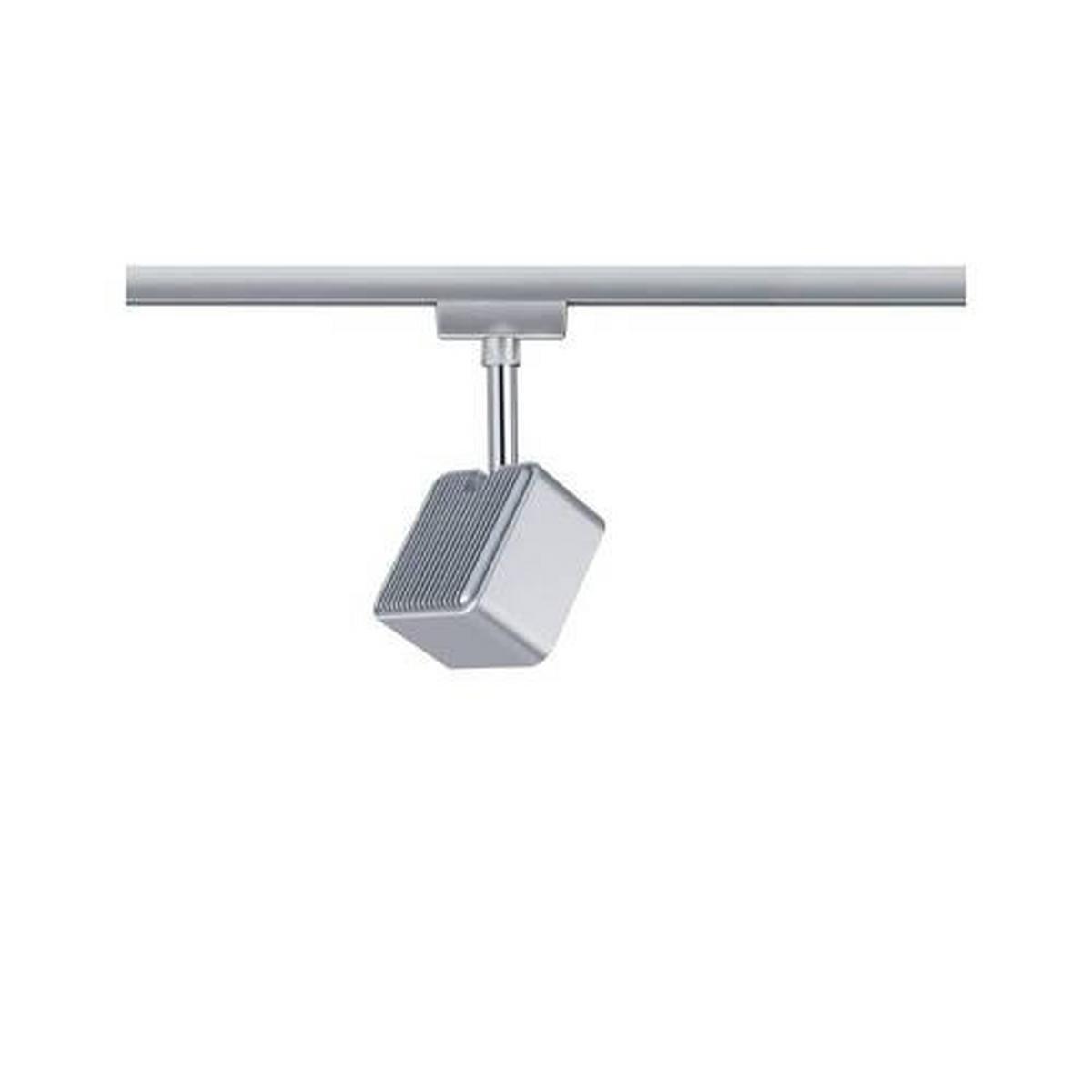 Schienensystem-Strahler Spot Cube in Chromfarben max. 8 W - Chromfarben, Basics, Kunststoff/Metall (1,7/16,5cm) - Paulmann