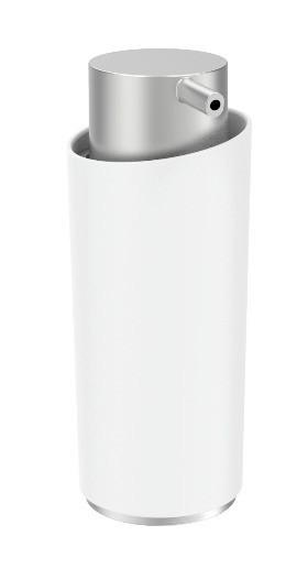 Seifenspender Chris in Weiss - Weiss, Modern, Kunststoff/Metall (7,6/15,9/6cm) - Mömax