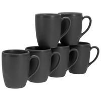 Set Skodelic Soft Touch Black, 6-Delni - črna, Basics, keramika (300ml) - Creatable