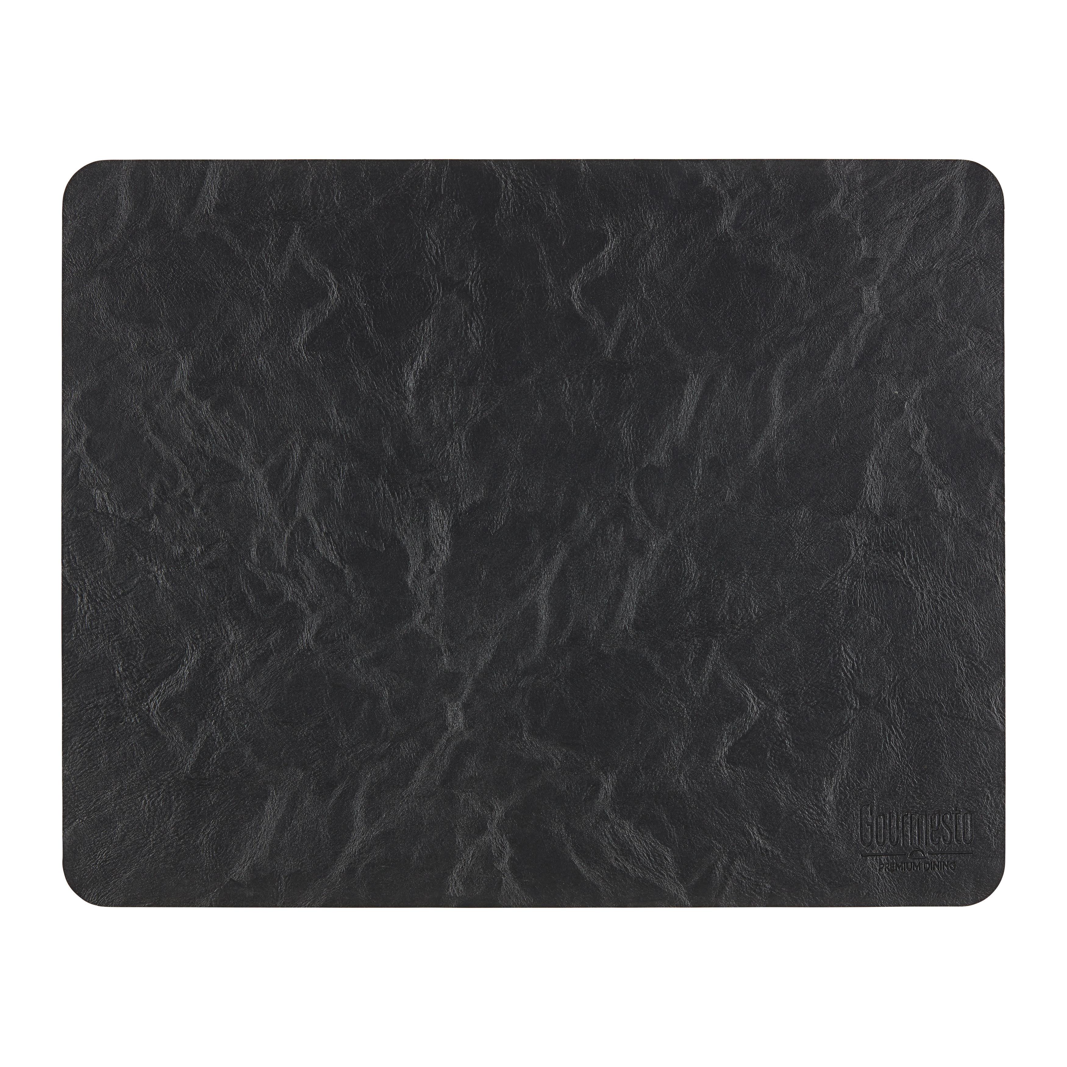 Tischset Levi Schwarz ca. 42x33cm - Schwarz, MODERN, Kunststoff (42/33cm) - Gourmesto