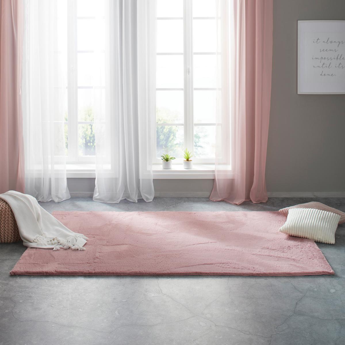 Kunstfell Caroline ca. 160x220cm - Altrosa, Textil (160/220cm) - Mömax