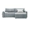 Ecksofa Dios Silberfarben - Silberfarben/Schwarz, MODERN, Holz/Kunststoff (228/91/146cm) - Based