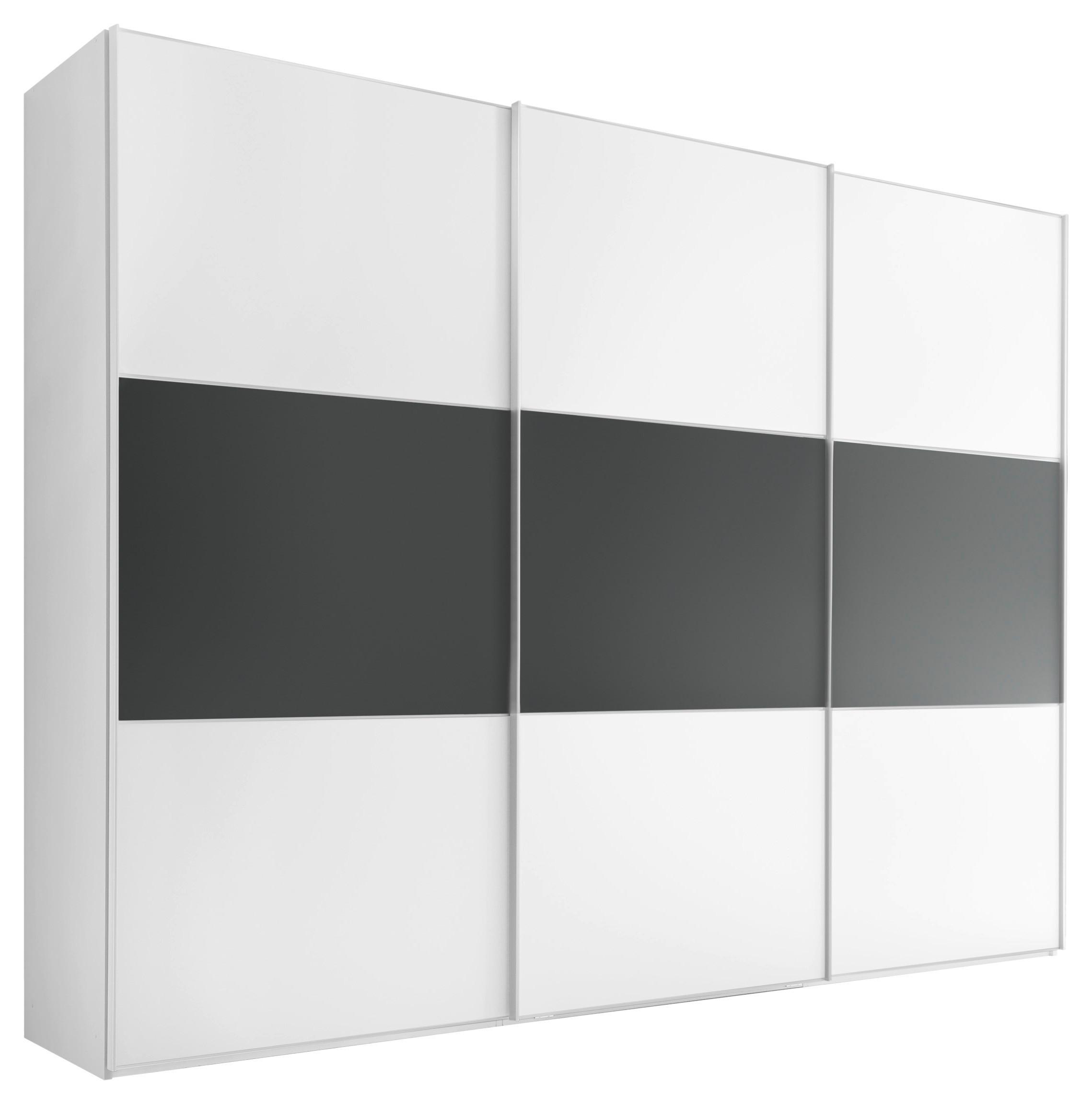 Ormar S Kliznim Vratima Includo - bijela/antracit, Design (280/222/68cm) - Premium Living