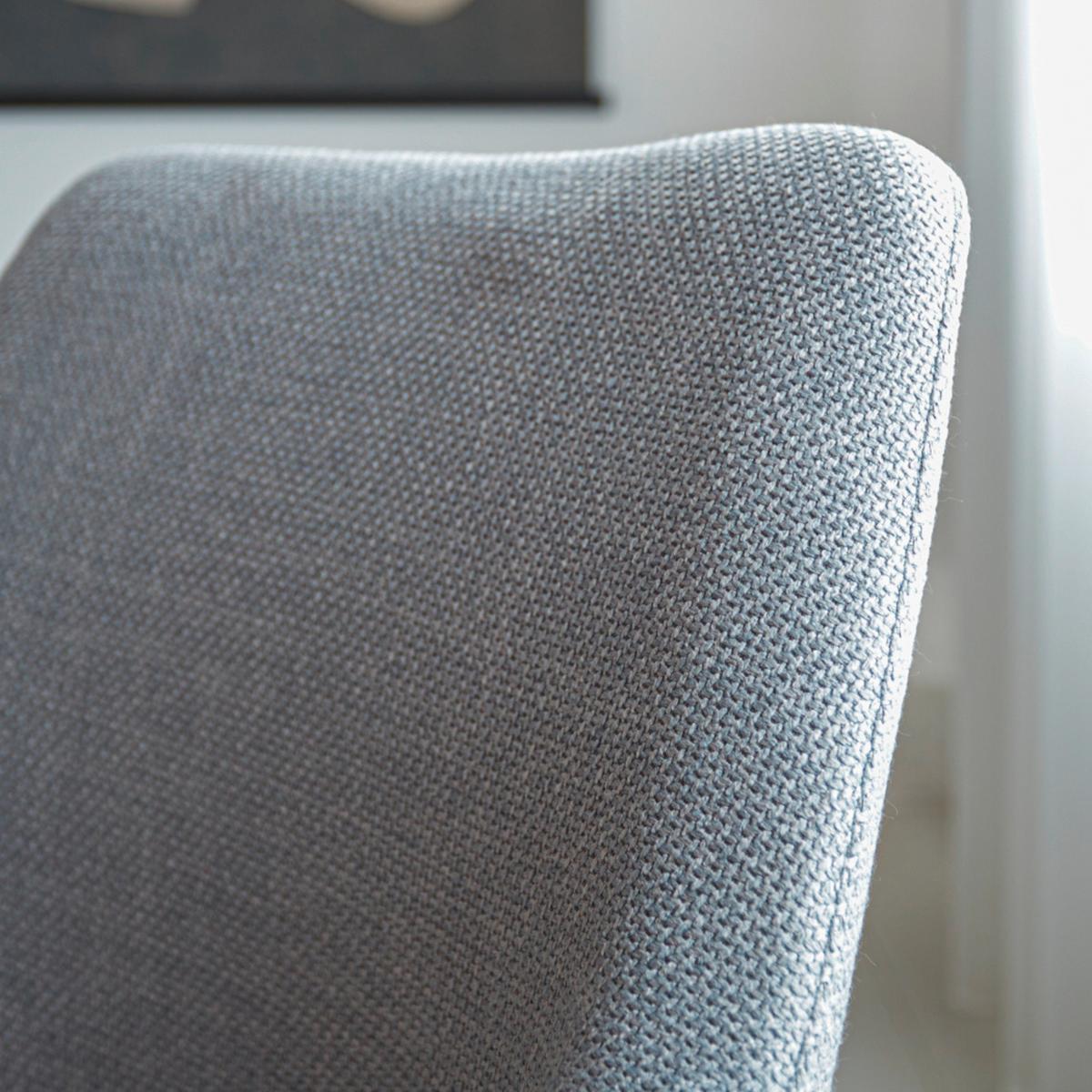 Stuhl Asher Grau - Schwarz/Grau, MODERN, Textil/Metall (54,5/85/61,5cm) - MID.YOU