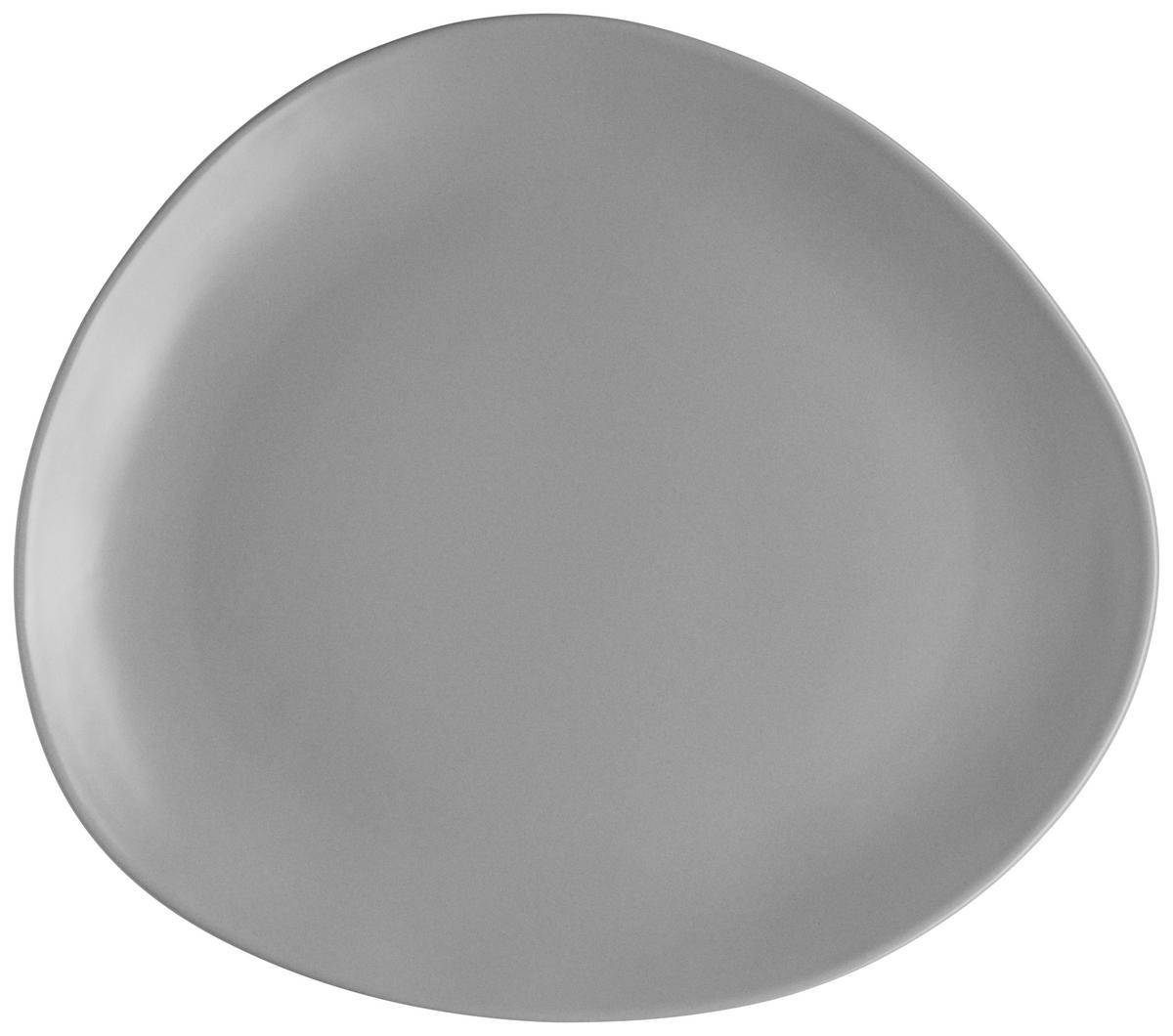 Teller Glendale, 6-teilig - Schwarz/Weiß, Basics, Keramik - Mäser