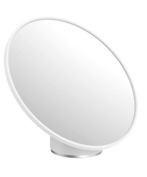 Kosmetikspiegel Chris in Weiß - Weiß, MODERN, Glas/Kunststoff (19,9/17,2/13,3cm) - Premium Living