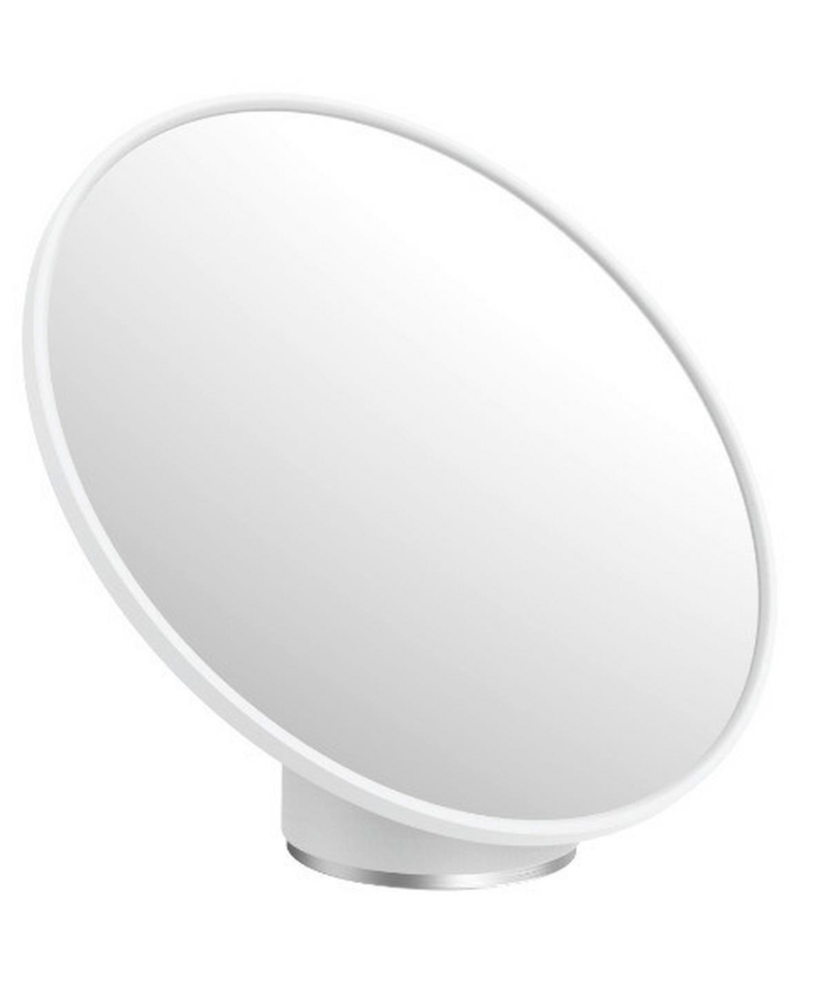 Kosmetikspiegel Chris in Weiß - Weiß, MODERN, Glas/Kunststoff (19,9/17,2/13,3cm) - Premium Living