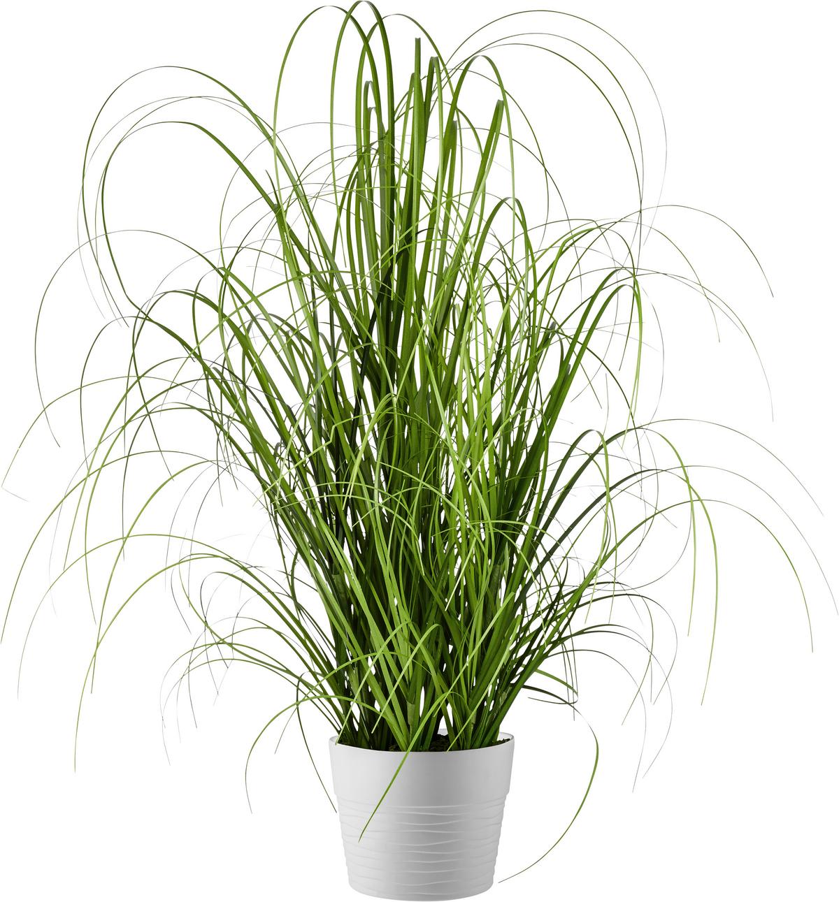 Grasbündel Patrick aus Polyester ca. 90cm - Grün, KONVENTIONELL, Textil (90cm) - Modern Living