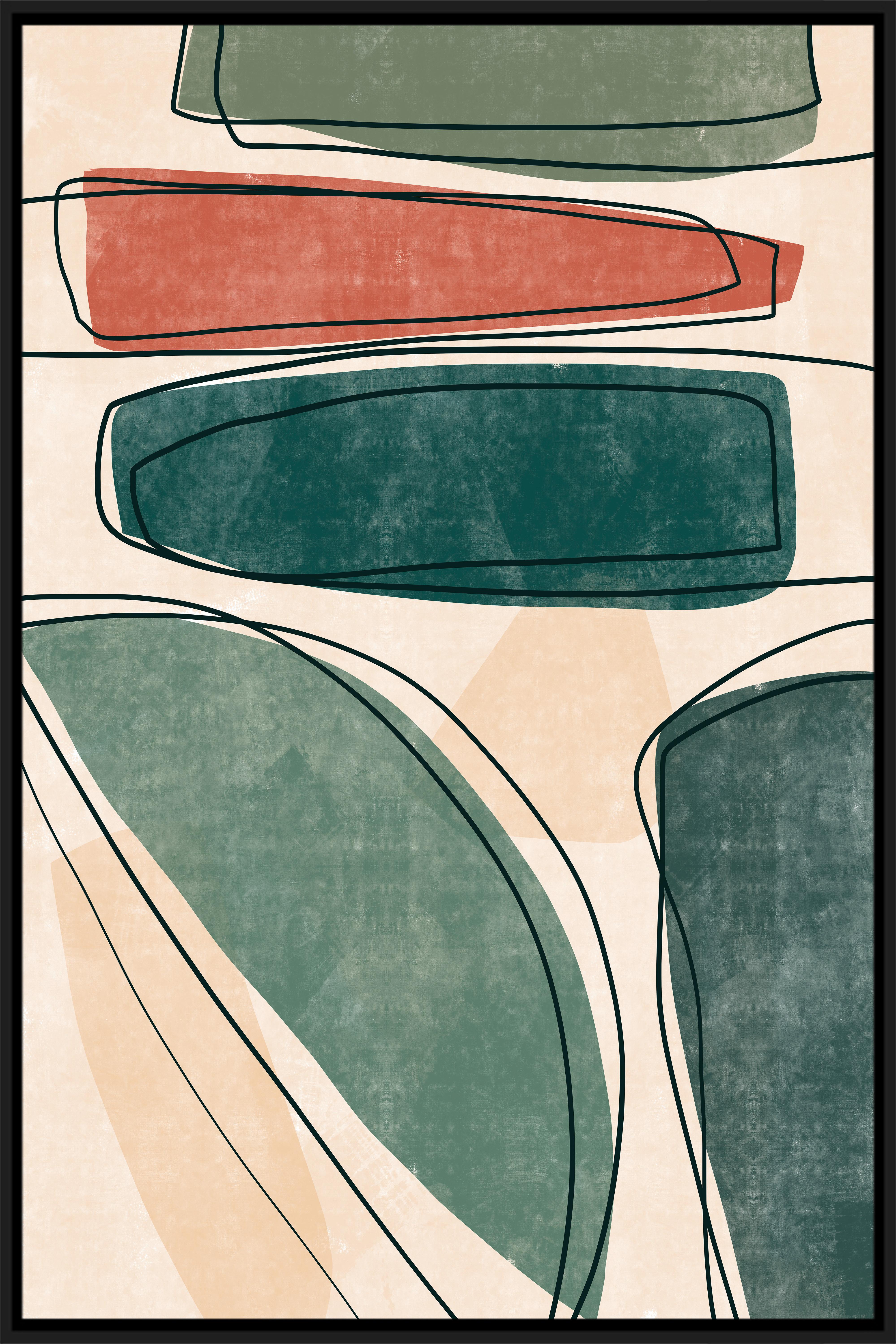Keilrahmenbild Denise ca. 60x90cm - Beige/Schwarz, MODERN, Holzwerkstoff/Kunststoff (60/90cm) - Mömax
