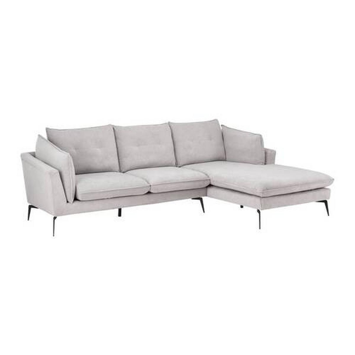 Coltar SANDRO - gri deschis, Modern, lemn/metal (258/86/82-160cm) - Bessagi Home