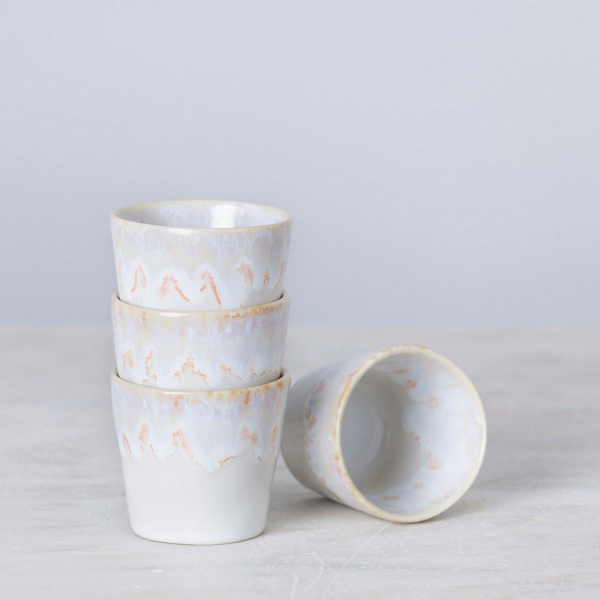 KOMPLET FILIŻANEK GRESPRESSO - biały, Basics, ceramika - Costa Nova