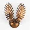 Wandleuchte Felce Bronzo Bronzefarben max.  Watt - Bronzefarben, Natur, Metall (30/14cm)