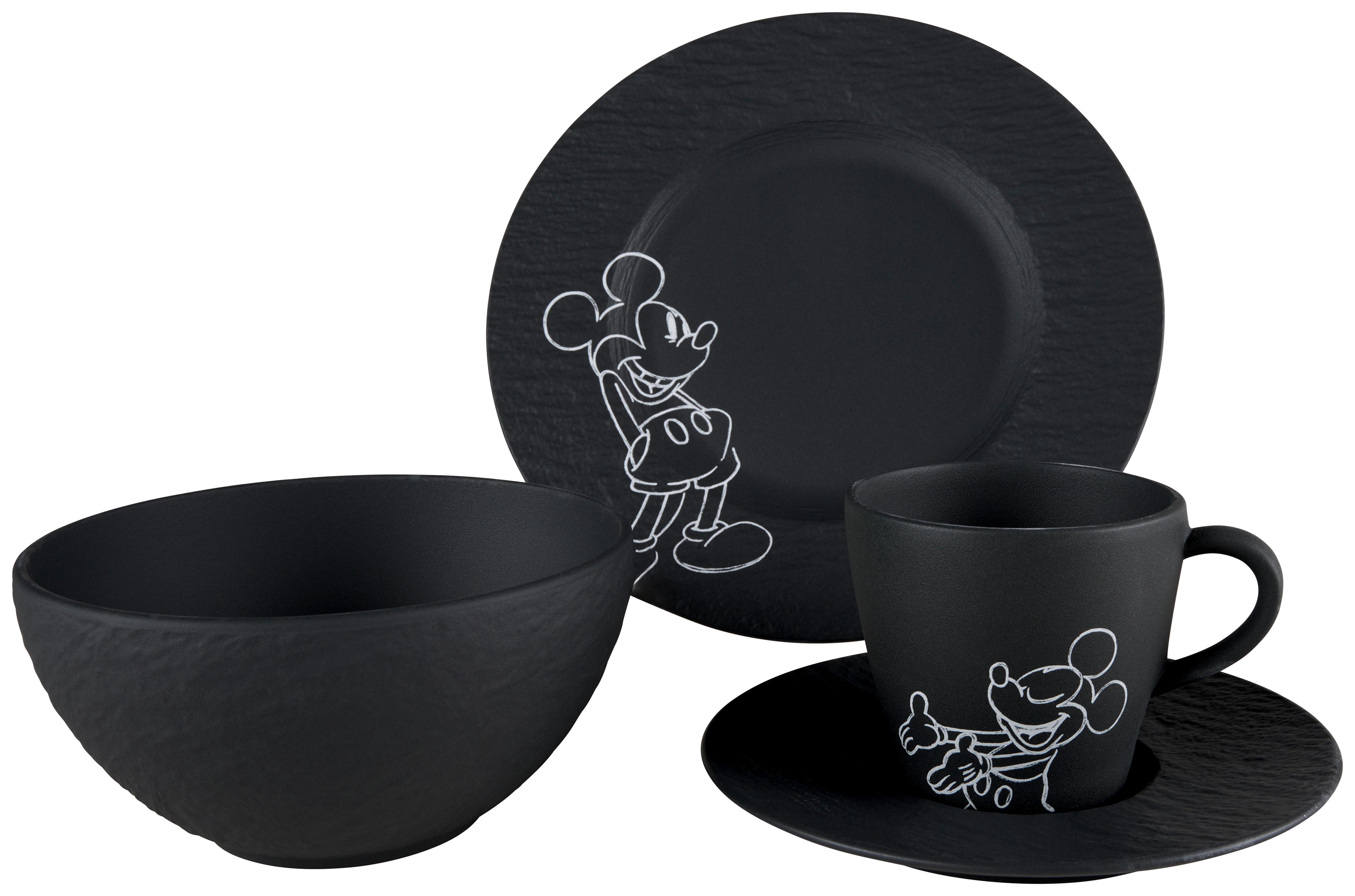 SERWIS ŚNIADANIOWY MANUFACTURE ROCK VILLEROY&BOCH - czarny, Basics, ceramika - Villeroy & Boch