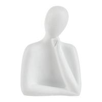 Dekodame Sina Weiss - Weiss, Konventionell, Keramik (13/19/9cm) - Modern Living