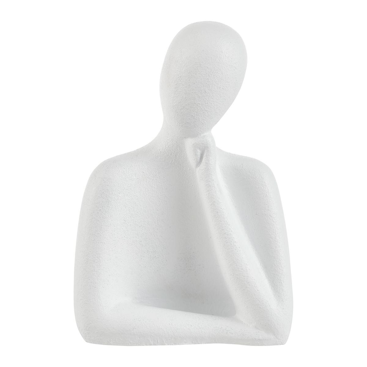 Dekodame Sina Weiss - Weiss, Konventionell, Keramik (13/19/9cm) - Modern Living