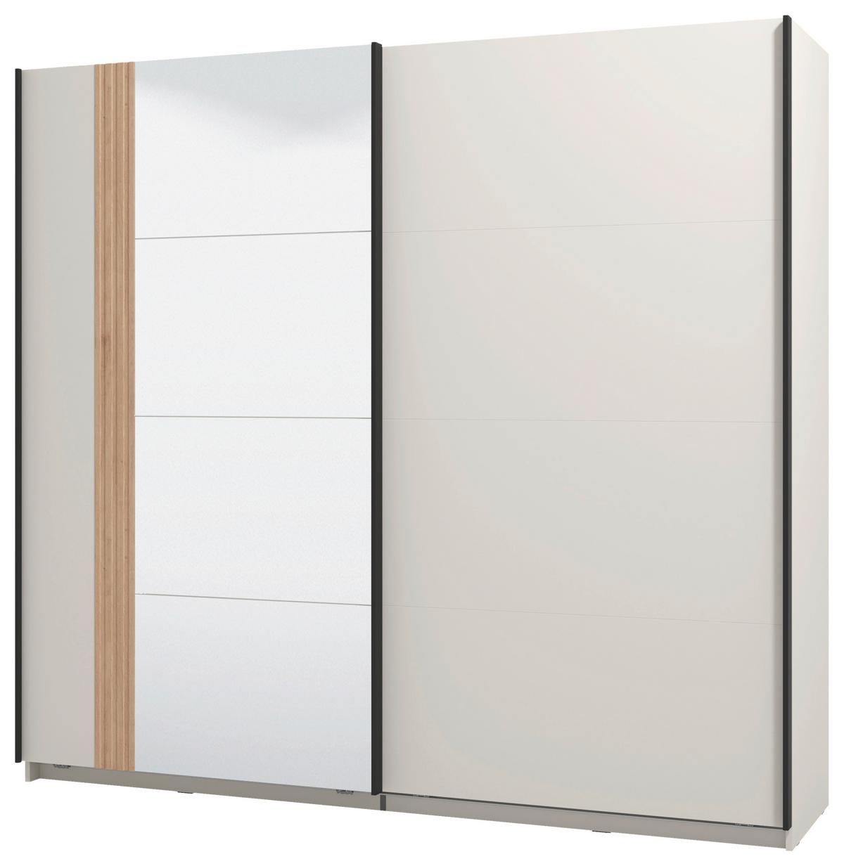 Tolóajtós Szekrény Belfort - kasmírszínű, Modern, faalapú anyag (220/205/61cm)