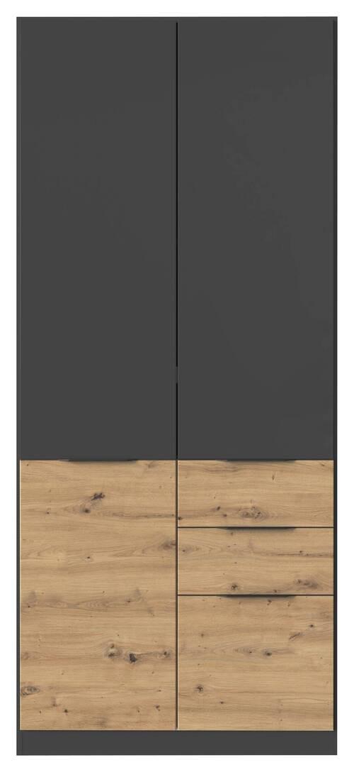 DULAP MAX-EXTRA - stejar Artisan/gri, Konventionell, material pe bază de lemn (91/210/54cm) - Modern Living