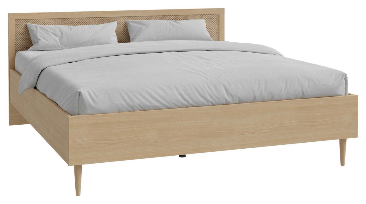 PAT CALASETTA - bej/culoare lemn stejar, Natur, material pe bază de lemn (180/200cm) - Zandiara