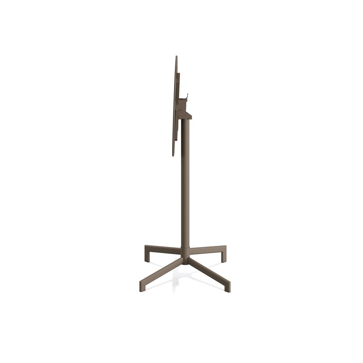 Garten-Bartisch VERSA in Cappuccino, rund - Cappuccino, Basics, Metall (60/74/102cm) - Gardenson