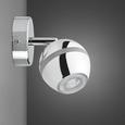 LED-Wandleuchte Tiffany - Chromfarben, Metall (8/15,2cm) - Mömax modern living