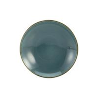 Mélytányér Linen - kék, kerámia (22/22/4cm) - Premium Living