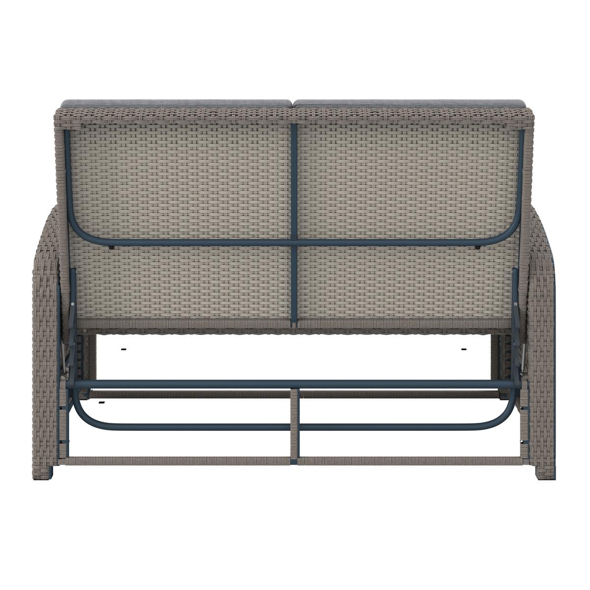 SOFA TARASOWA HAVANNA - szary, Modern, tworzywo sztuczne/metal (126/110/95/30,5/82/64cm) - Ambia Garden