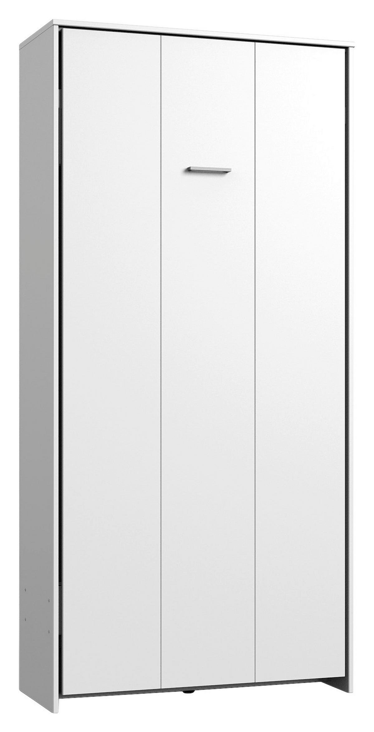 Klappbett Juist ca. 90x200 cm Weiß - Weiß, KONVENTIONELL, Holz/Holzwerkstoff (90/200cm) - MID.YOU