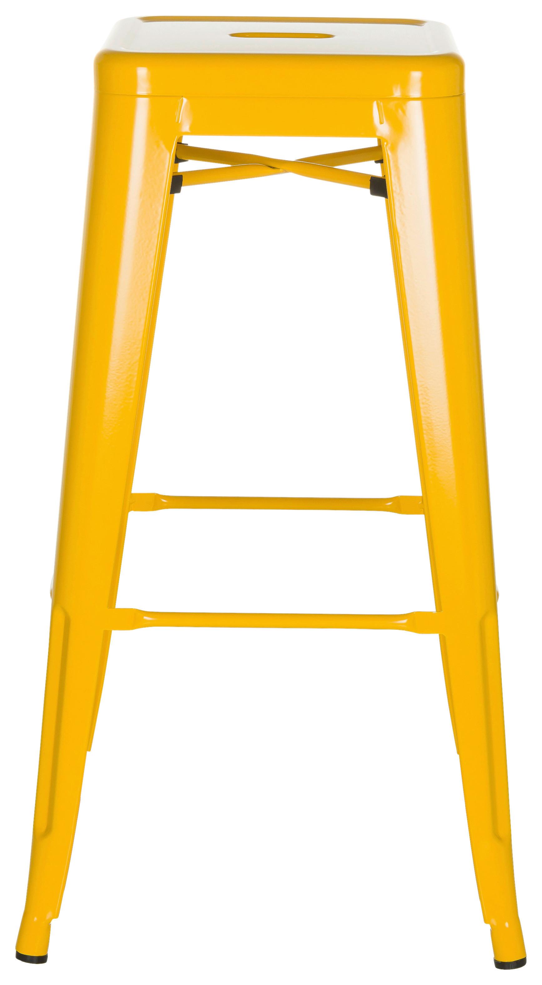 Barski Stol Vantaggio High, Rumena - rumena, Basics, kovina (44/77/44cm) - MID.YOU