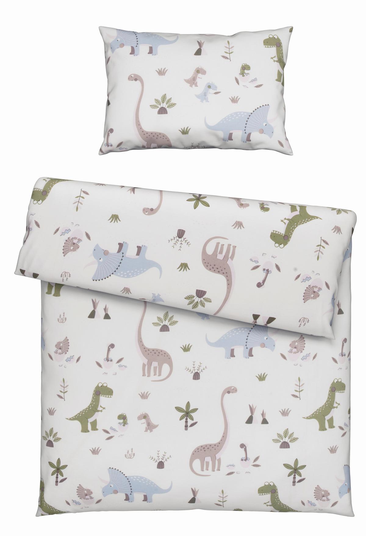 POŚCIEL NIEMOWLĘCA SK 5684 / 73 DINO BLUE - różnokolorowy, Trend, tkanina (100/135cm) - Avelia