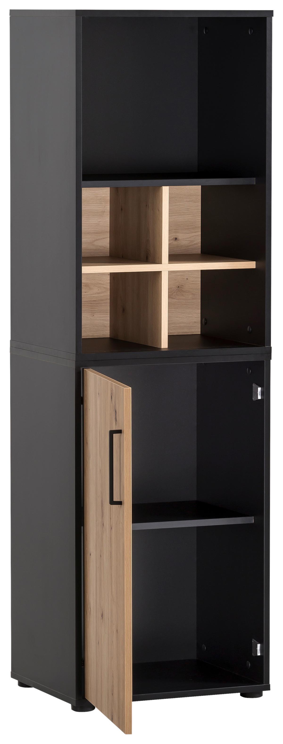 Regal Aino Regalkreuz Eiche Artisan - Eiche Artisan, MODERN, Holzwerkstoff (47,5/38,4/32,8cm) - MID.YOU