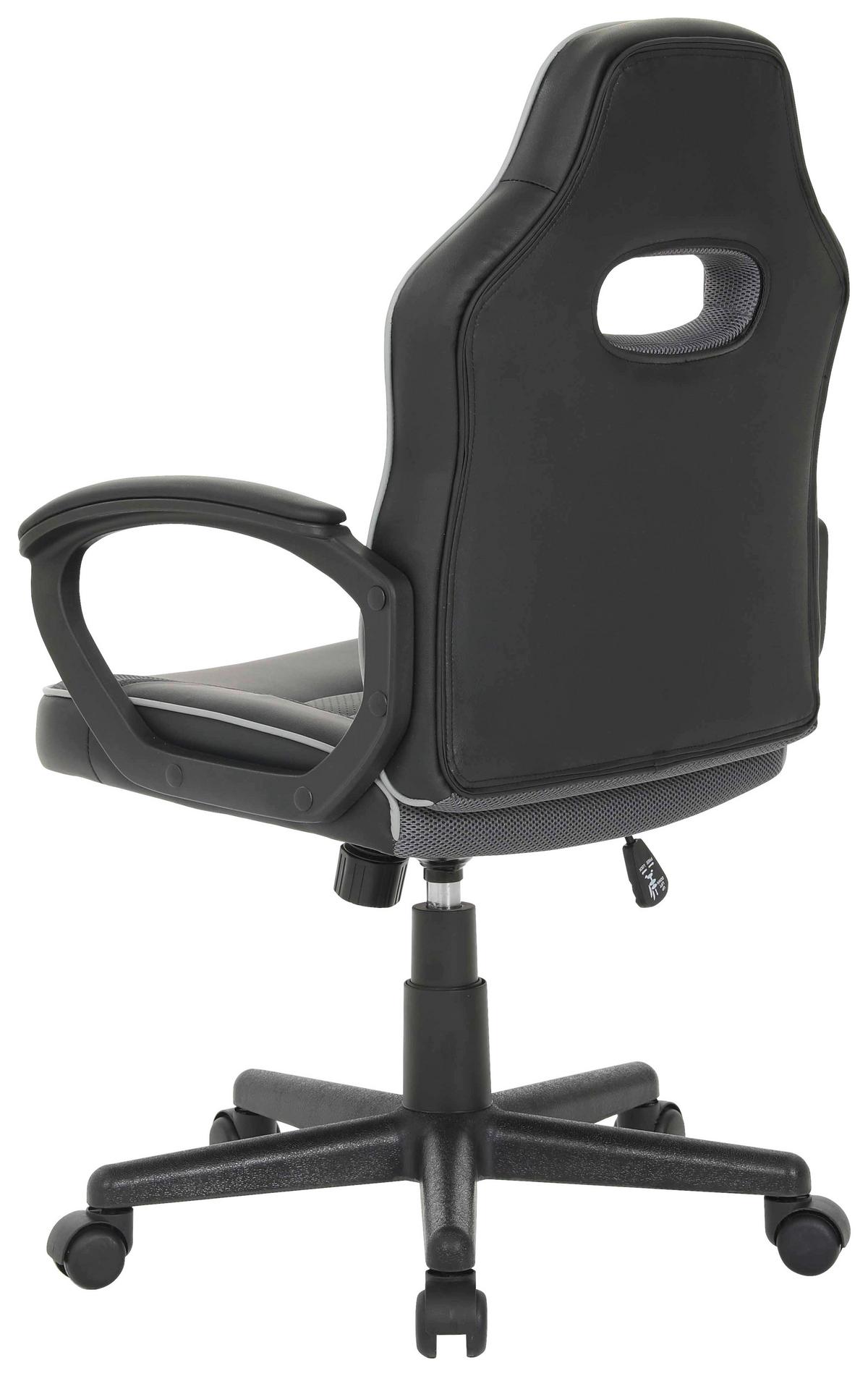 DREHSTUHL THEA - Schwarz/Grau, Design, Holz/Kunststoff (57,5/94/104/60,5cm) - Mömax