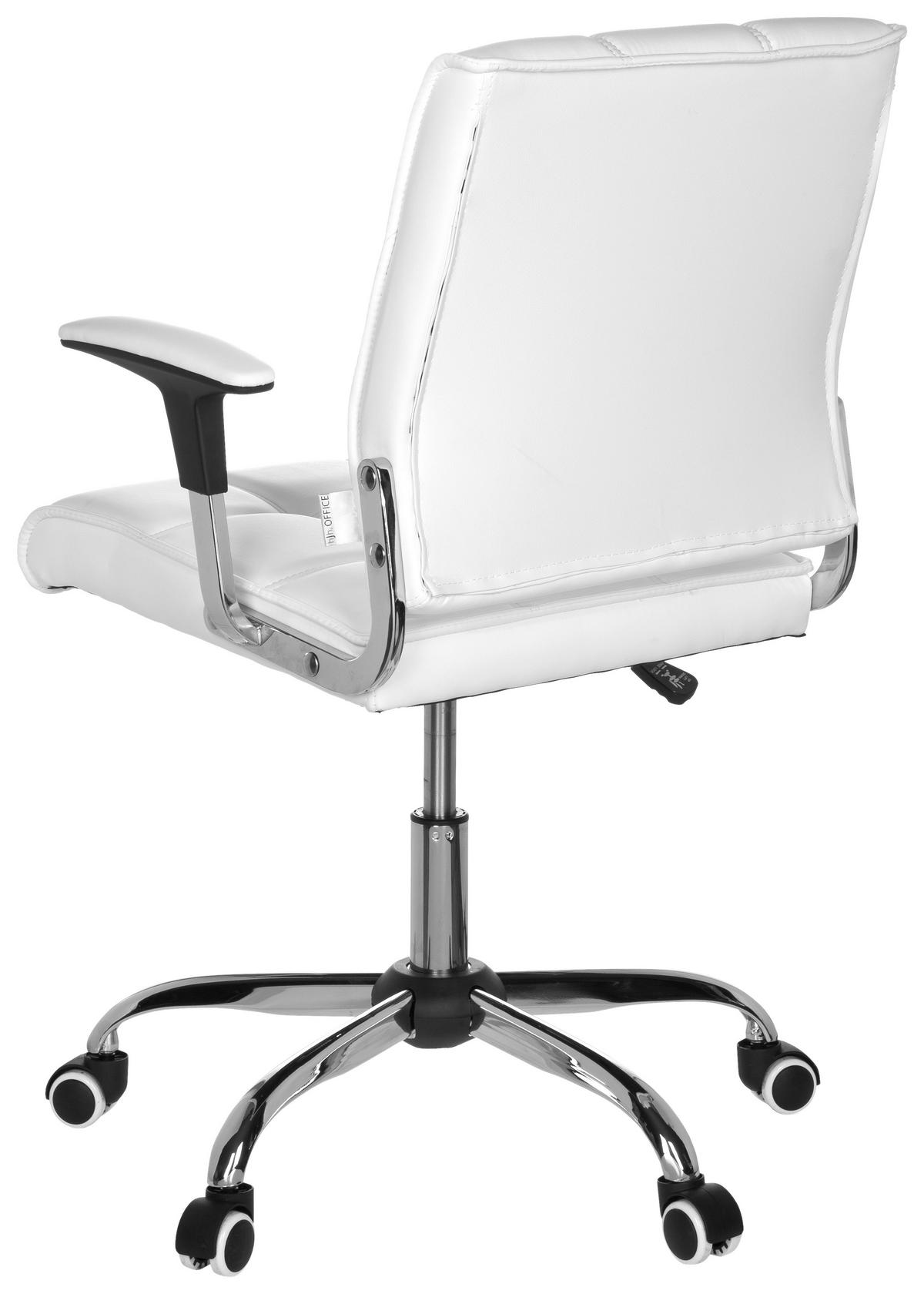 Vrtljiv Stol Ernesto, Bela - barve kroma/bela, Moderno, kovina/umetna masa (61/87/59cm) - MID.YOU