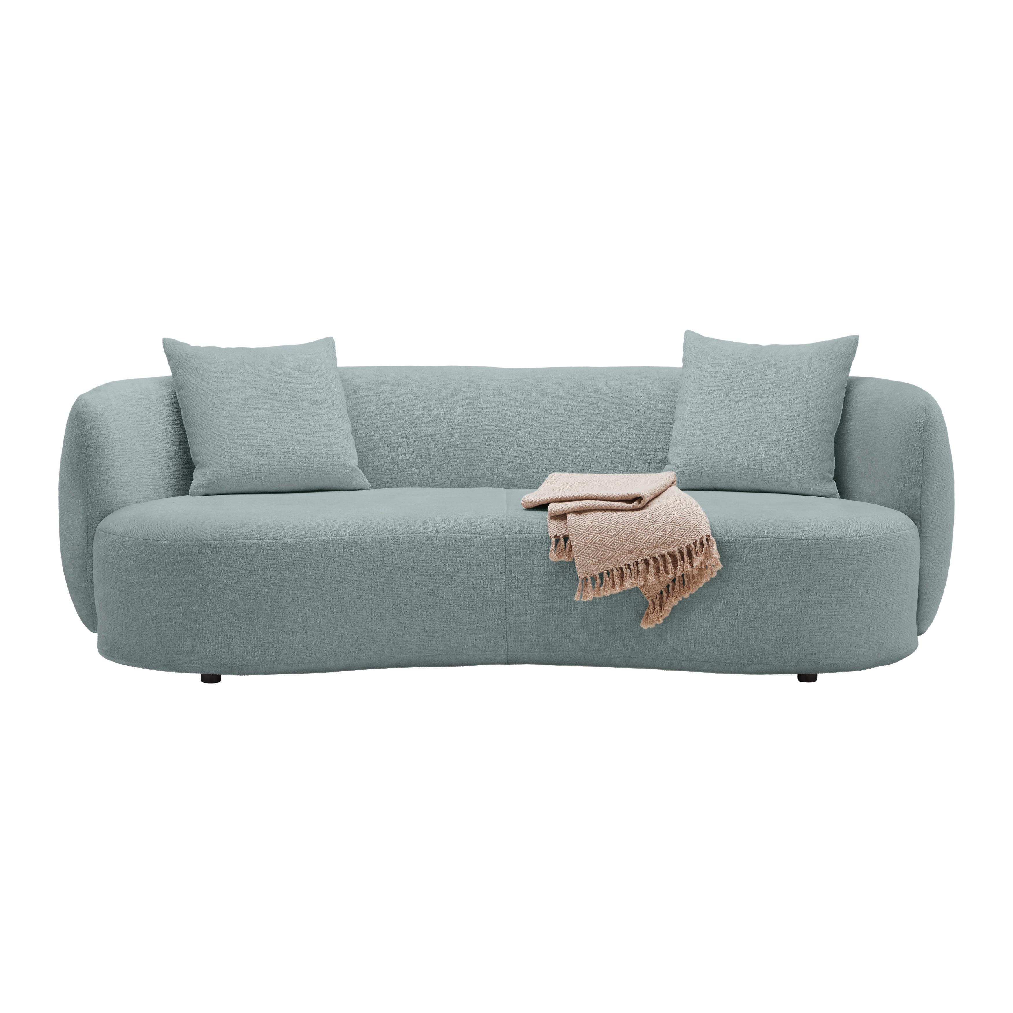 Bigsofa Leonas Blau - Blau/Schwarz, MODERN, Kunststoff/Textil (235/72/110cm) - Premium Living