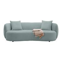 Bigsofa Leonas Blau - Blau/Schwarz, MODERN, Kunststoff/Textil (235/72/110cm) - Premium Living