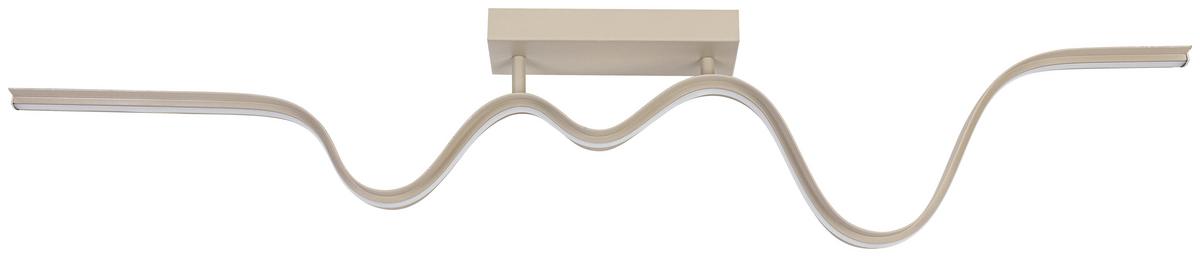 LAMPA SUFITOWA BEATRIX - kolor piaskowy, Trend, tworzywo sztuczne/metal (100/8/20,5cm) - Collet's Monde