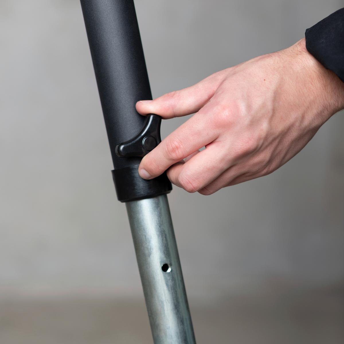 Hängesesselgestell Anthrazit - Anthrazit, KONVENTIONELL, Metall (122/220/138cm) - La Siesta