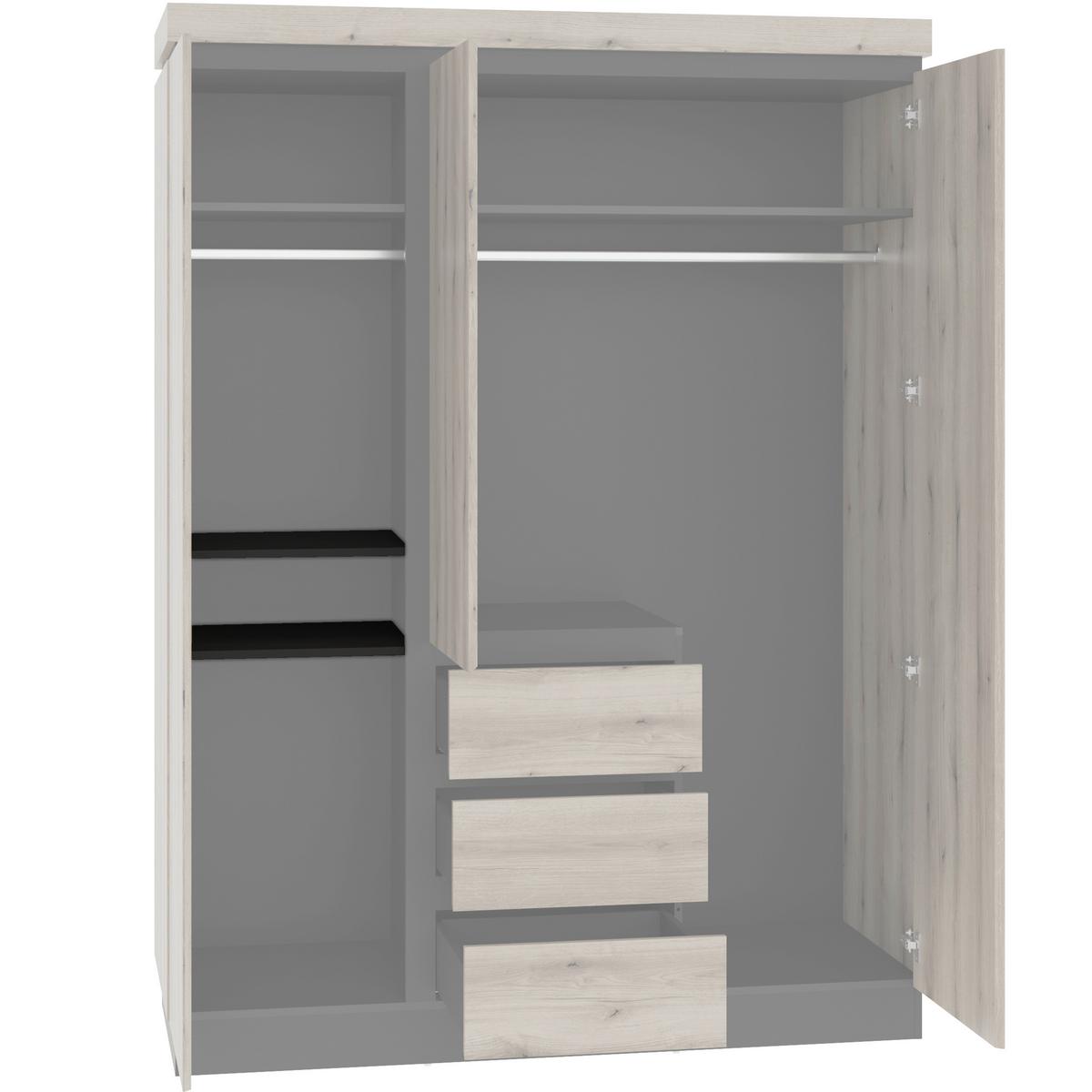 Set Polica 2/1 Dodatna Oprema - Moderno, drvni materijal (49,3/1,6/47,7cm)