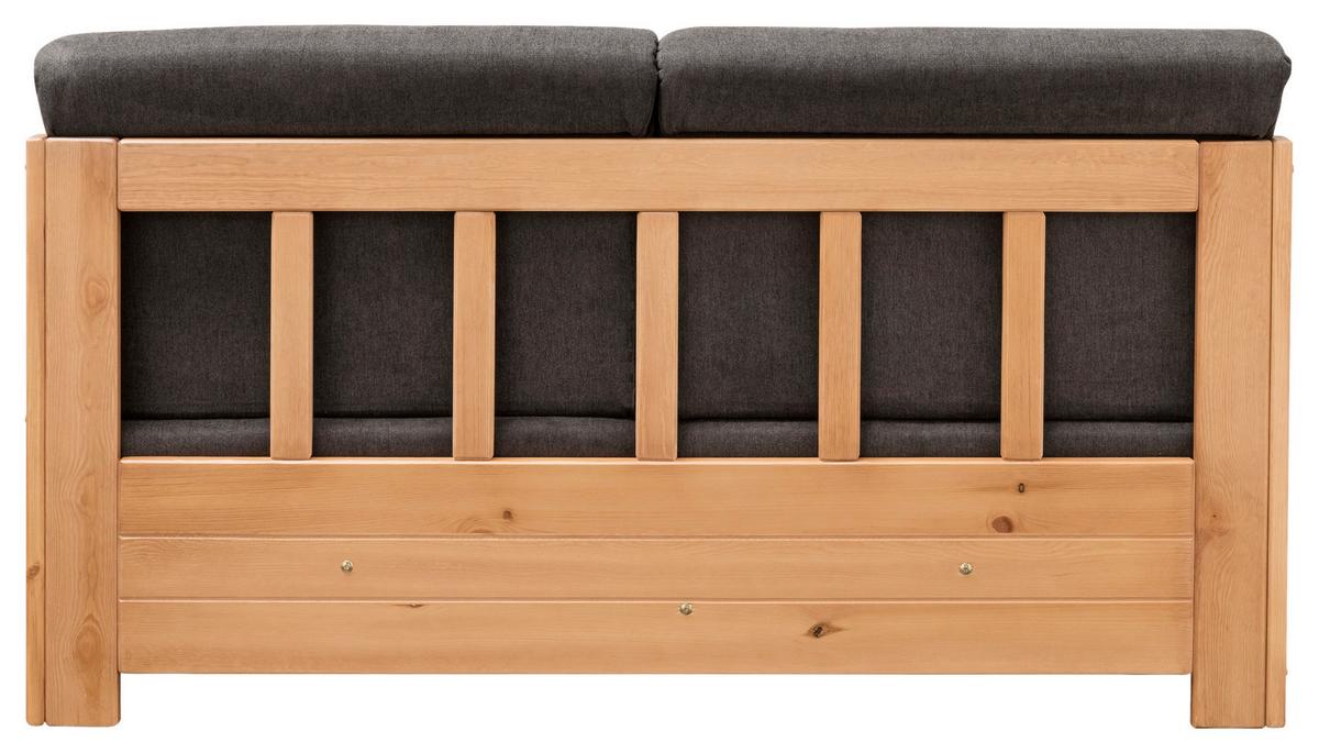 Schlafsofa Camino Dunkelbraun Mikrofaser - Dunkelbraun/Kieferfarben, KONVENTIONELL, Holz/Textil (154/88/90cm) - Livetastic