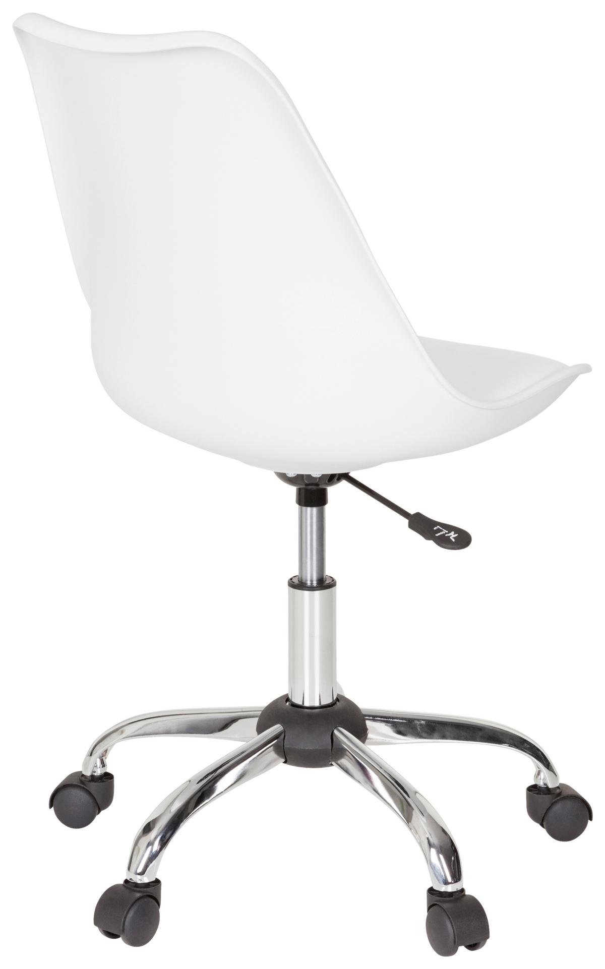 Vrtljivi Stol Fancy Pro, Bela - bela, Moderno, kovina/umetna masa (48/86/54cm) - MID.YOU