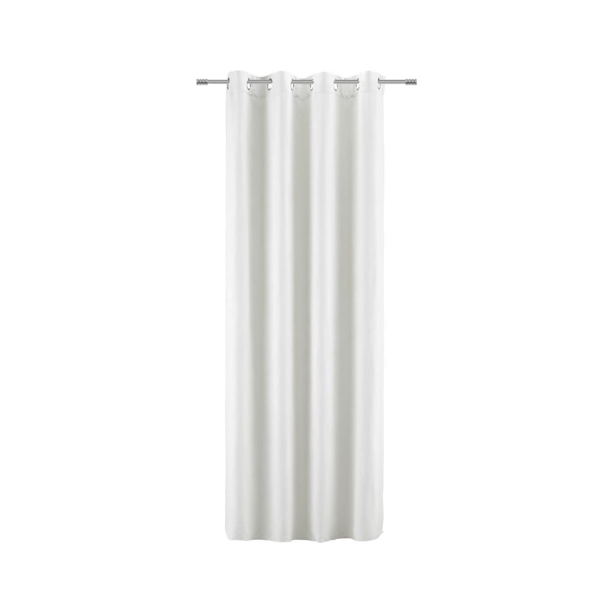 Perdea inele capsă Velours - nisipiu, Modern, textil (140/245cm) - Modern Living