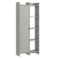 REGAL OFFER BÜCHERREGAL - Grau, Design, Holzwerkstoff (70/180/30cm) - Livetastic