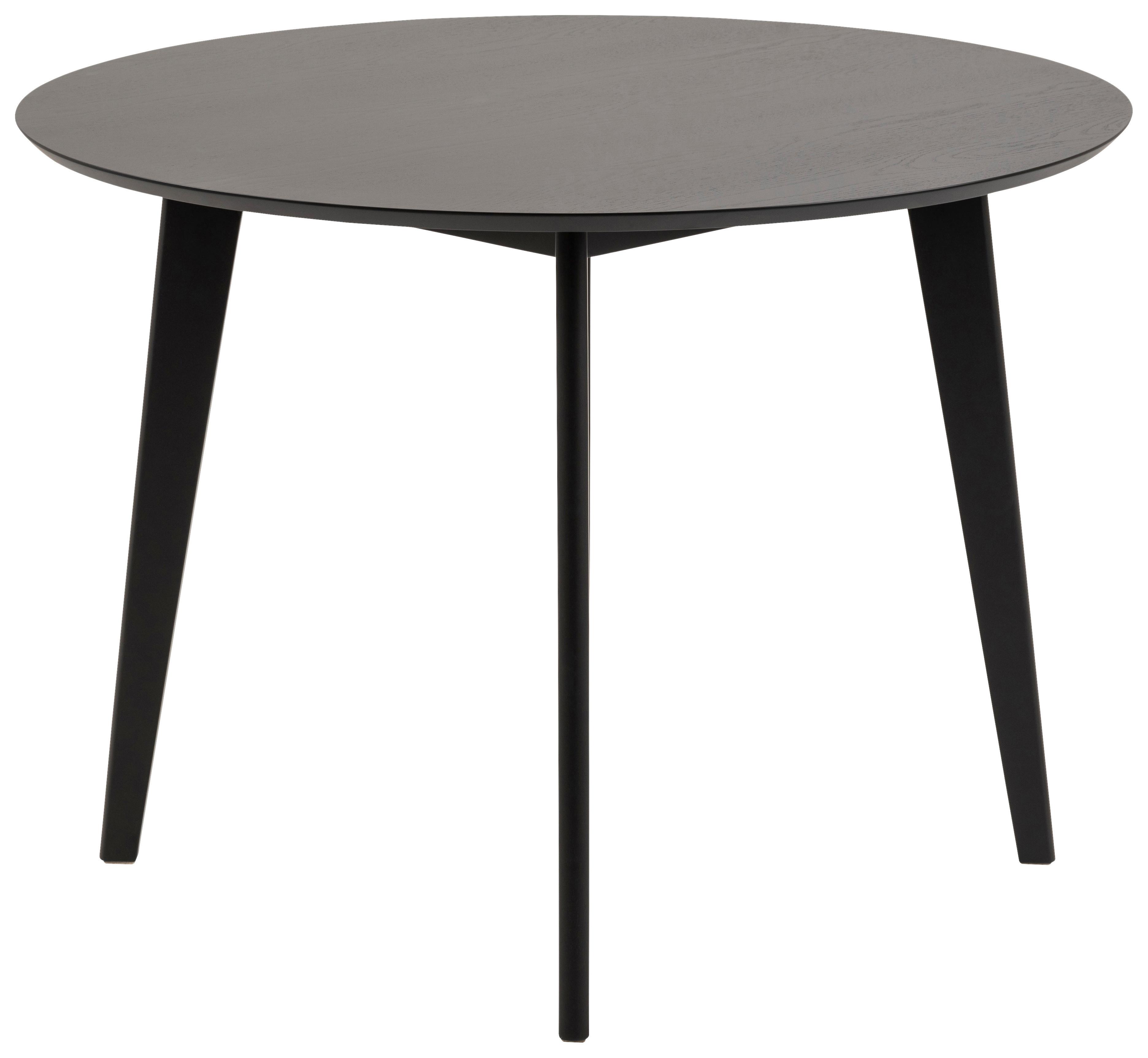 Étkezőasztal Roxby - fekete, Modern, fa (105/105/76cm) - MID.YOU