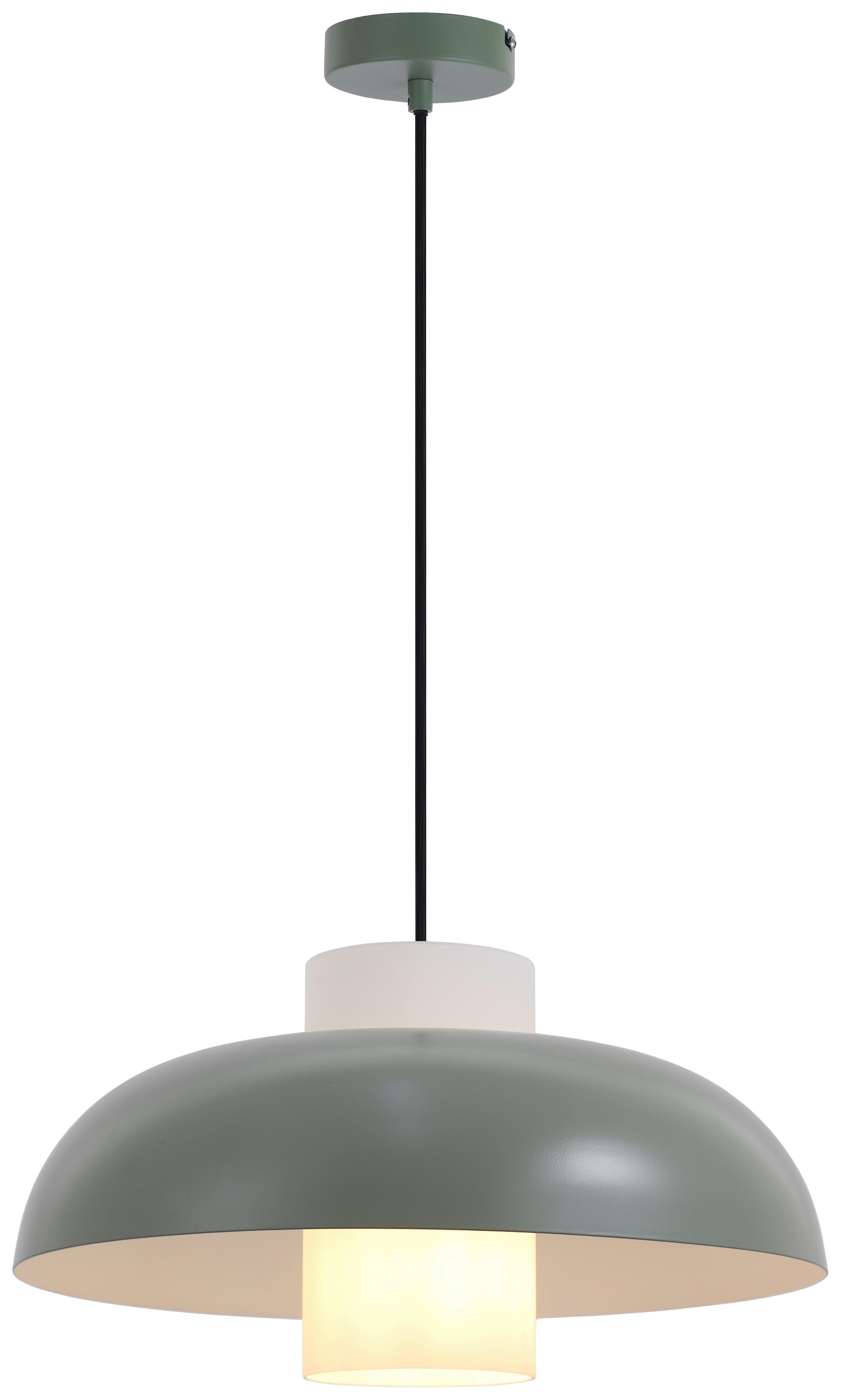 LAMPA WISZĄCA JULIE - zielony/biały, Trend, metal/szkło (38/120cm) - Collet's Monde