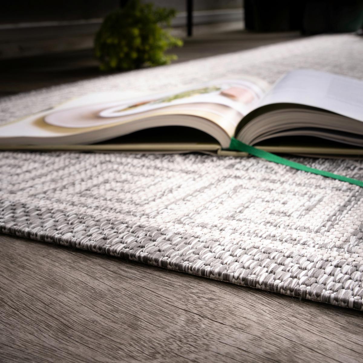 Flachwebeteppich My Tallinn 541 - Grau, Design, Textil (200/290cm)