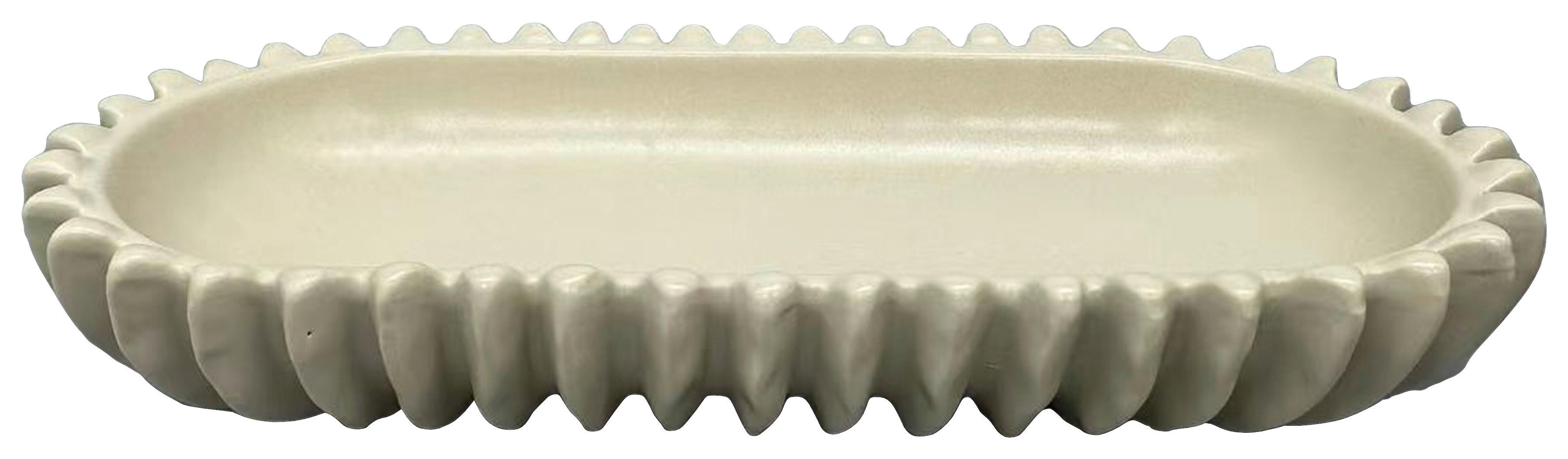 Bol decorativ Feline -Paz- - alb, Konventionell, ceramică (26,5/4,5/12,5cm) - Mömax
