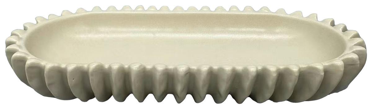 Bol decorativ Feline -Paz- - alb, Konventionell, ceramică (26,5/4,5/12,5cm) - Mömax