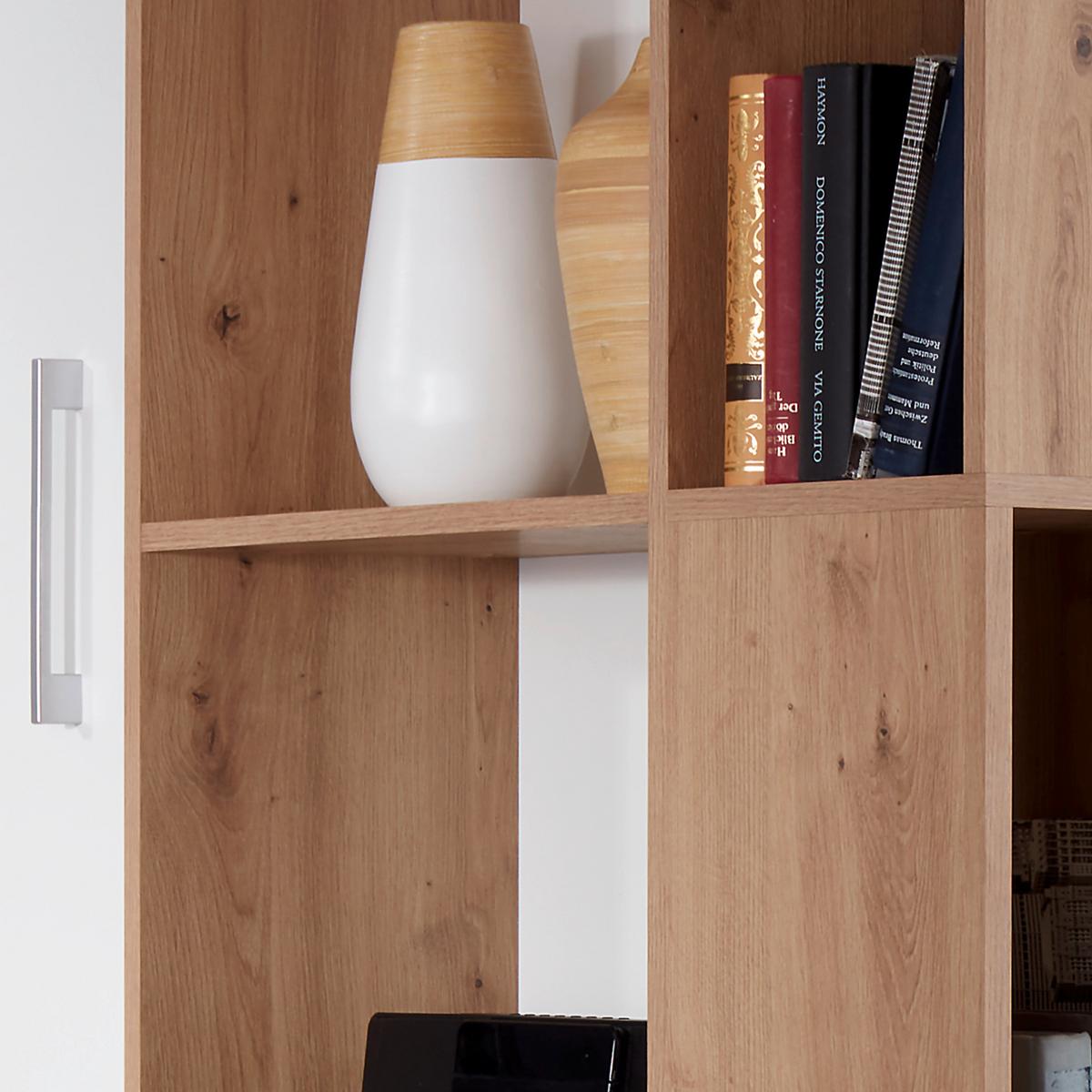 Ormar Kutni Box - bijela/hrast Artisan, Moderno, drvni materijal (120/205/150cm) - Modern Living