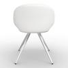STOL MED ARMSTÖD ADELE - vit/cremefärgad, Modern, metall/textil (61/82,5/52cm) - Bessagi Home